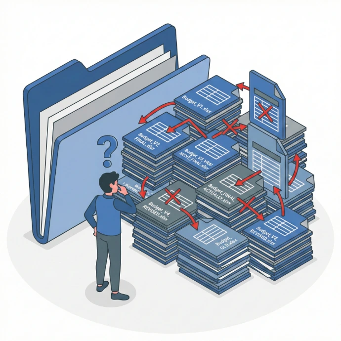 Problème de gestion de versions de fichiers Excel en entreprise