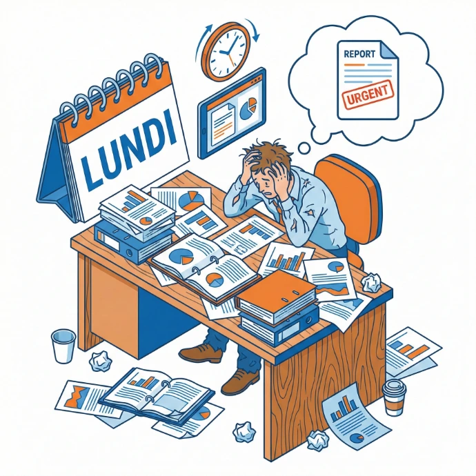 Perte de temps saisie manuelle de données et reporting